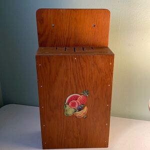 Vintage Handcrafted Wall Mount Knife Holder Only